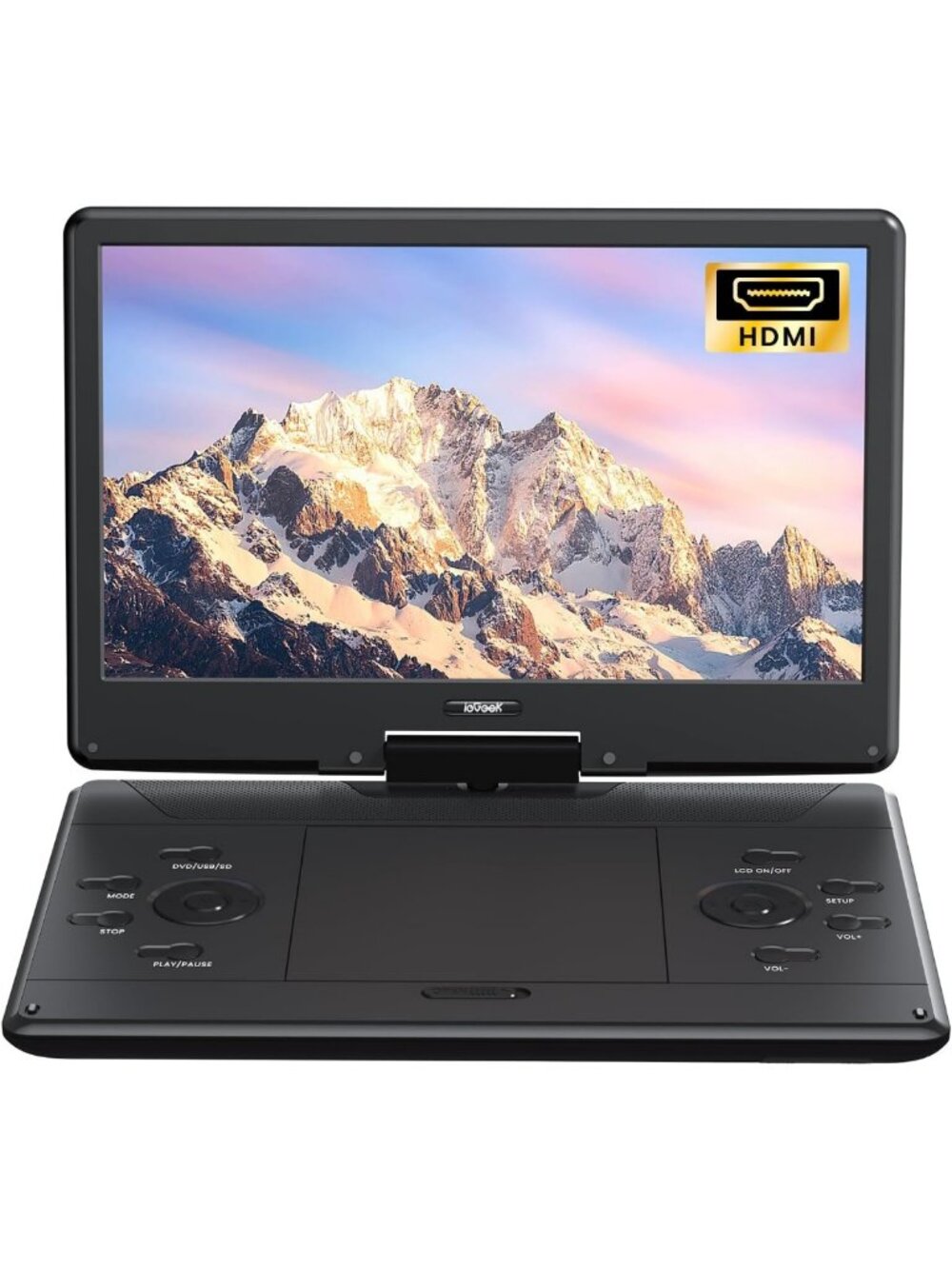 15.9” Portable DVD Player with 14.1” Large Screen & HDMI Input - Travel Friendly